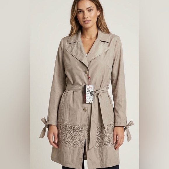 elisa landri Jackets & Blazers - Italian Tan Trench Coat